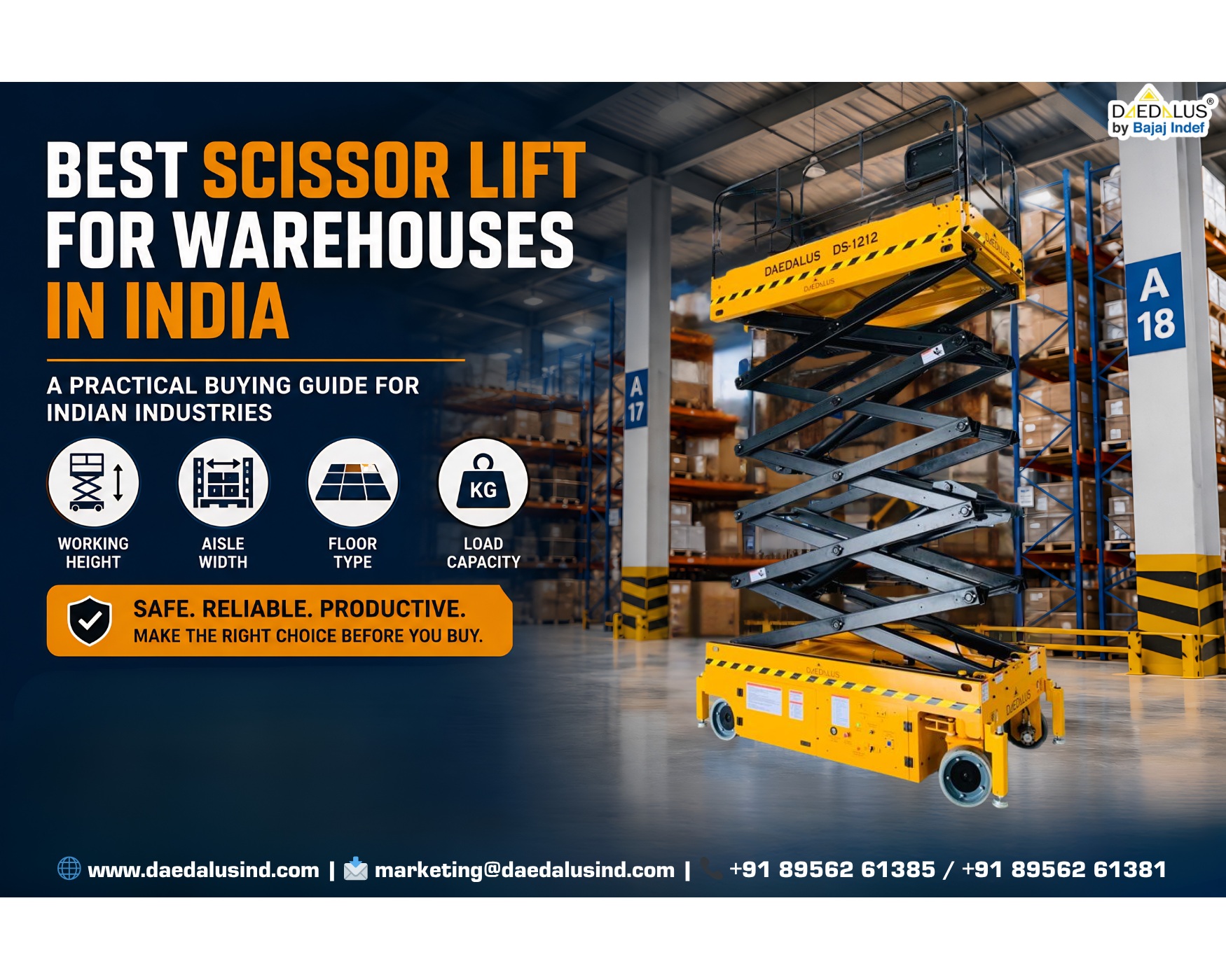 Best Scissor Lift for Warehouses in India: A Practical Buying Guide for Indian Industries
