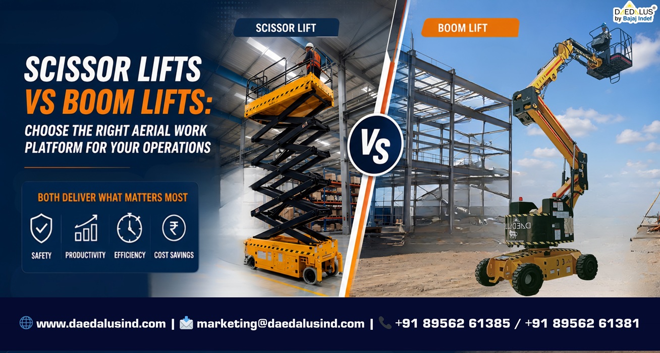 Scissor Lift vs Boom Lift:  Which is Right for Your Industry in India?