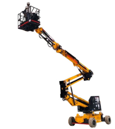 Daedalus boom lift truck in yellow and black